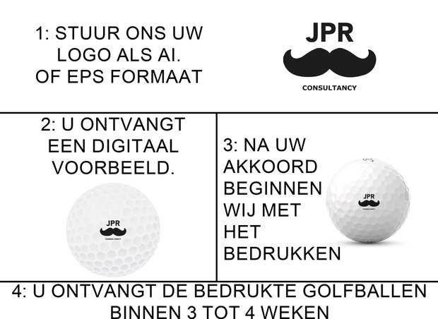 Wilson Duo weiche orangefarbene Golfb&auml;lle mit Logo bedruckt