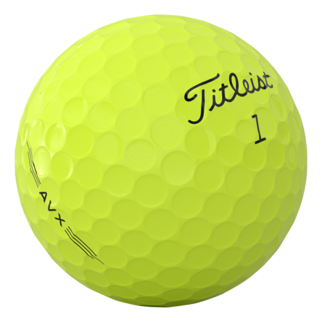 Titleist AVX golfballen geel met logo