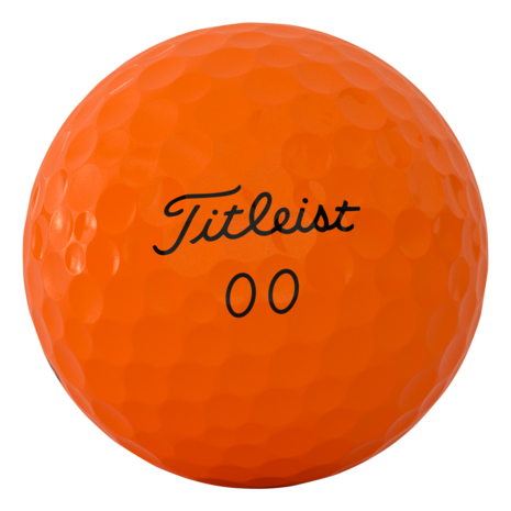Oranje Titleist Velocity golfballen bedrukken