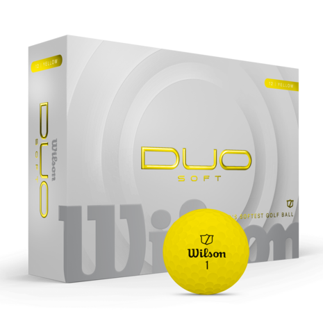 Gele Wilson duosoft golfballen