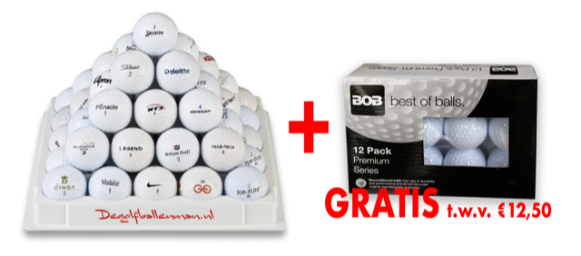 200 Golfb&auml;lle, Lakeball-Mix + ein Dutzend Best Of-B&auml;lle GRATIS