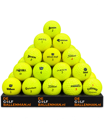 Gele golfballen mix
