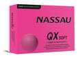 Nassau QX Soft Golfb&auml;lle mit Logo bedruckt &ndash; Pink
