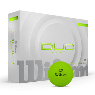 Wilson Duo weiche grüne Golfbälle mit Logo bedruckt Wilson Duo weiche grüne Golfbälle mit Logo bedruckt