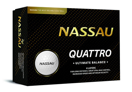 Nassau Quattro Golfbälle mit Logo bedruckt Nassau Quattro Golfbälle mit Logo bedruckt