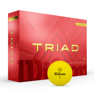 Wilson Triad gele golfballen